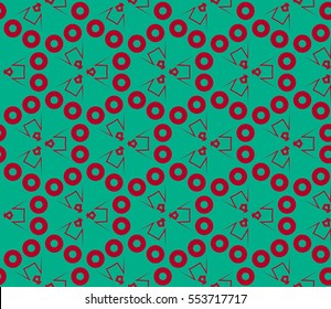 Modern stylish texture.Stylish background with fancy elements. Vector seamless pattern.