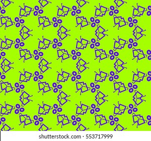 Modern stylish texture.Stylish background with fancy elements. Vector seamless pattern.