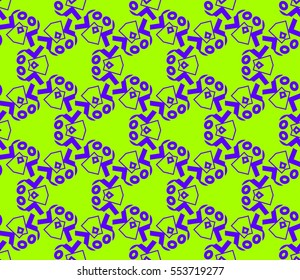 Modern stylish texture.Stylish background with fancy elements. Vector seamless pattern.