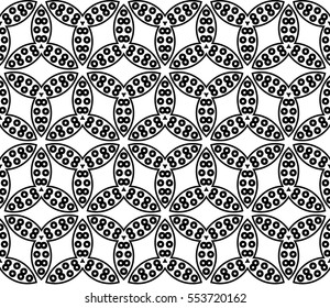 Modern stylish texture.Stylish background with fancy elements. Vector seamless pattern.
