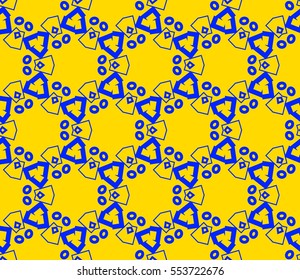 Modern stylish texture.Stylish background with fancy elements. Vector seamless pattern.