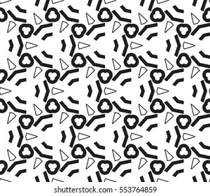 Modern stylish texture.Stylish background with fancy elements. Vector seamless pattern.