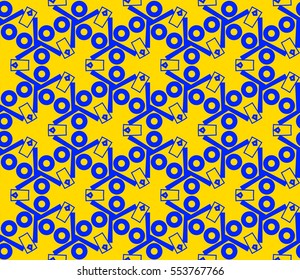 Modern stylish texture.Stylish background with fancy elements. Vector seamless pattern.