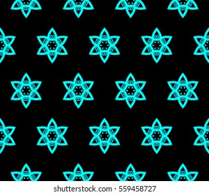Modern stylish texture.Stylish background with fancy elements. Vector seamless pattern.