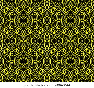 Modern stylish texture.Stylish background with fancy elements. Vector seamless pattern.