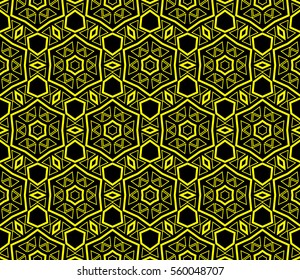 Modern stylish texture.Stylish background with fancy elements. Vector seamless pattern.