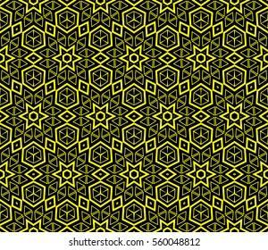 Modern stylish texture.Stylish background with fancy elements. Vector seamless pattern.