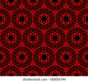 Modern stylish texture.Stylish background with fancy elements. Vector seamless pattern.