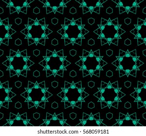 Modern stylish texture.Stylish background with fancy elements. Vector seamless pattern.