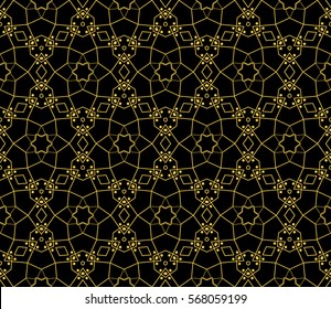 Modern stylish texture.Stylish background with fancy elements. Vector seamless pattern.