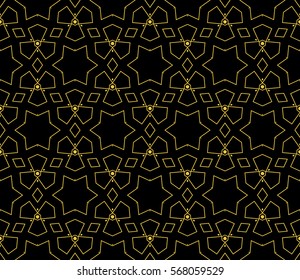 Modern stylish texture.Stylish background with fancy elements. Vector seamless pattern.