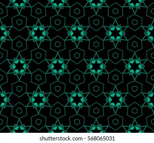 Modern stylish texture.Stylish background with fancy elements. Vector seamless pattern.