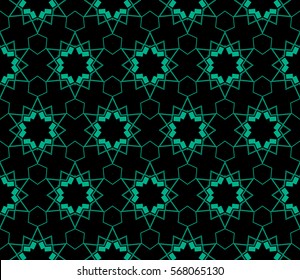 Modern stylish texture.Stylish background with fancy elements. Vector seamless pattern.