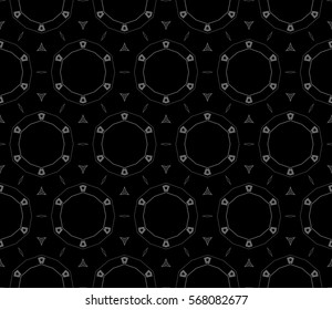 Modern stylish texture.Stylish background with fancy elements. Vector seamless pattern.