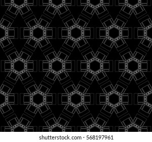 Modern stylish texture.Stylish background with fancy elements. Vector seamless pattern.