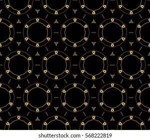 Modern stylish texture.Stylish background with fancy elements. Vector seamless pattern.