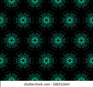 Modern stylish texture.Stylish background with fancy elements. Vector seamless pattern.
