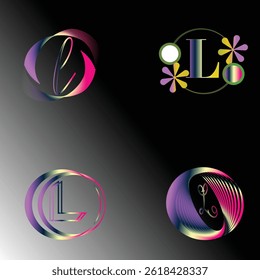modern stylish typography capital alphabet letter logo design