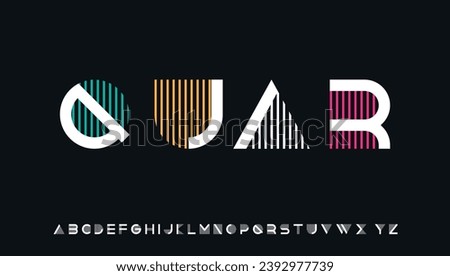 modern stylish typography capital alphabet letter logo design Stock fotó © 