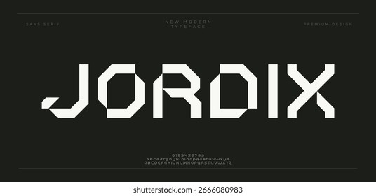 modern stylish typography letter logo design