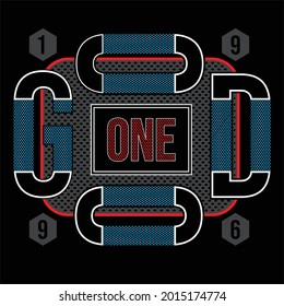 Modern stylish typography t shirt design. Good one vector print typography poster texture