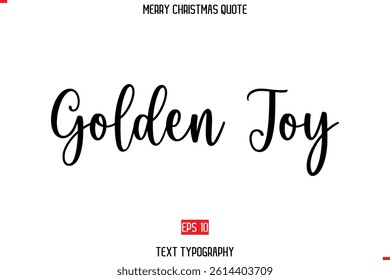 Modern Stylish Typography Text Of Merry Christmas Saying Image Golden Joy