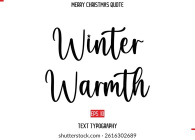 Modern Stylish Typography Text Of Merry Christmas Saying Image Winter Warmth