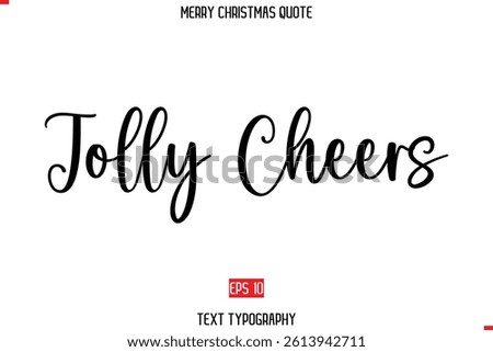 Modern Stylish Typography Text Of Merry Christmas Saying Image Jolly Cheers