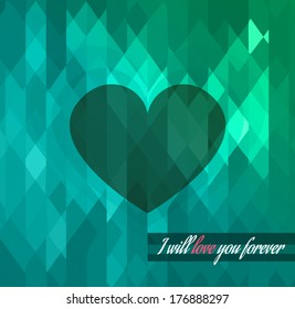 Modern stylish Valentine's Day template for your flyer backgrounds.