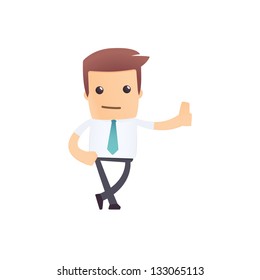 modern and stylish web character