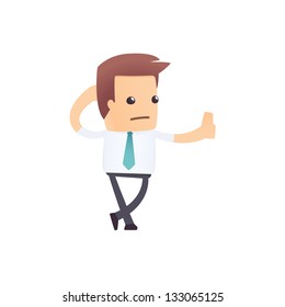modern and stylish web character