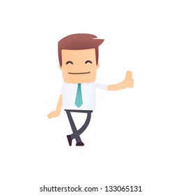modern and stylish web character