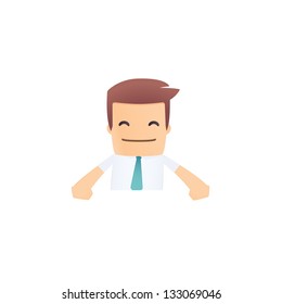 modern and stylish web character
