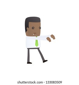 modern and stylish web character