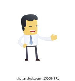 modern and stylish web character