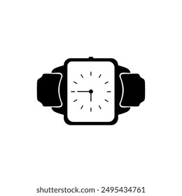diseño moderno y elegante del logotipo del Vector del reloj de pulsera