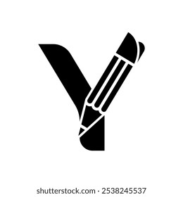 Modern stylish Y letter vector art logo design. Educational concept
