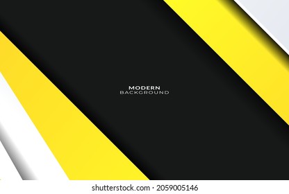 Modern stylish yellow background with paper cut effect.