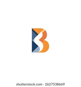 Modern Stylized B Letter Logo Vector Design