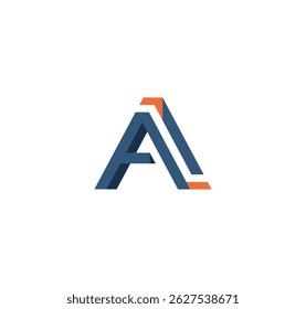 Modern Stylized B Letter Logo Vector Design