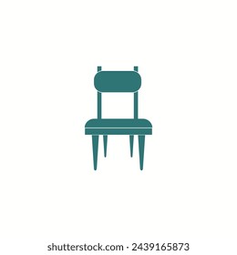 Modern stylized icon. Chair shape.Vector