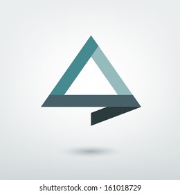 Modern Stylized Icon.Triangle Shape. Vector Sign.