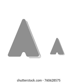 modern stylized letter A , a 