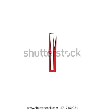 Modern Stylized Letter I Vector Logo with Red Arrow and Urban Graffiti Brush Strokes for Sports Branding and Streetwear Identity