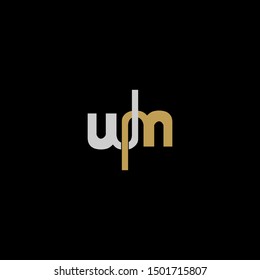 Modern stylized letter WMclassy vintage logo icon for technology, business and more brands.