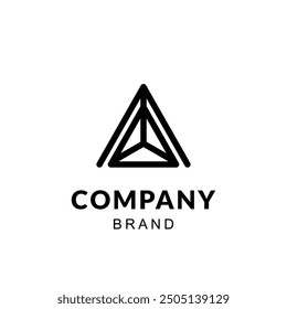 Logotipo moderno estilizado del triángulo de la ‘A’ para la marca Corporativa