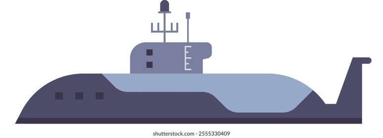 Modern submarine navigating the ocean depths, showcasing its advanced technology and military capabilities, representing naval defense and underwater warfare