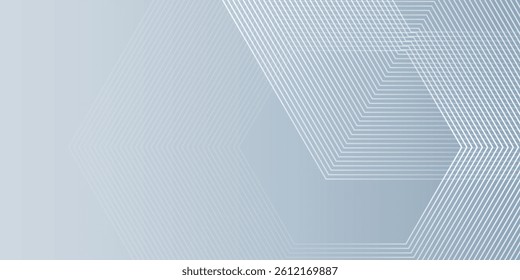 Modern suitable for wallpaper poster banner. White abstract background with dynamic wavy hexagon texture illustration abstract