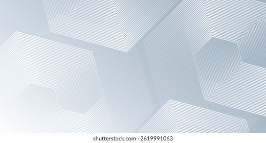 Moderno adequado para papel de parede cartaz banner. Fundo abstrato branco com projeto de textura de hexágono ondulado dinâmico arte moderna simples