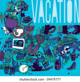 modern summer abstract background